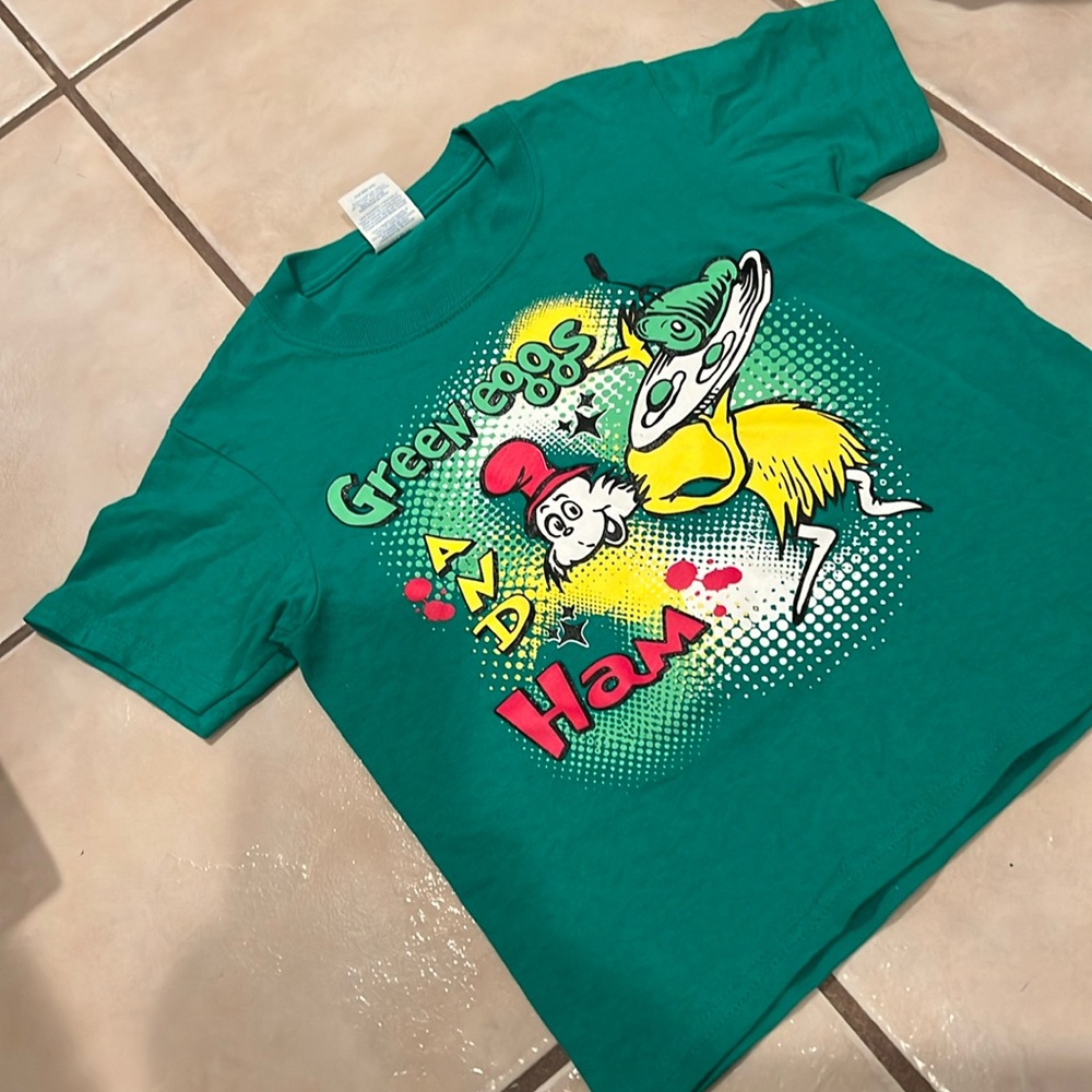 Dr. Seuss, green eggs and ham shirt